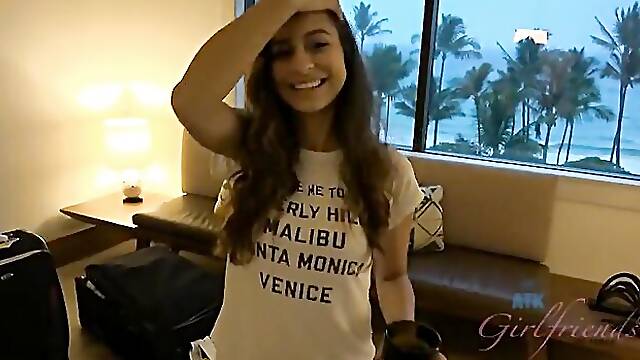 Impressive Nina North at point of view clip