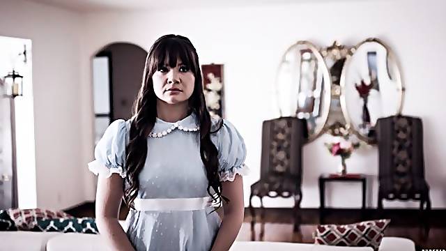 Very cute teenager Alison Rey is being created for dick-sucking