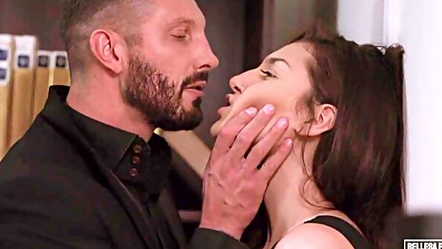 Beautiful hardcore porn in the bed with a passionate Bella Rolland