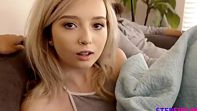 Stepsis Gets Fucked By Bro While Dad Is Out And Cums Inside Her Pink Pussy Lexi Lore