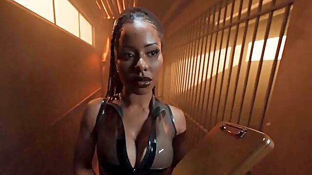 Kira Noirs TS Seduction Yields Blowjob Bondage for Logan Xander