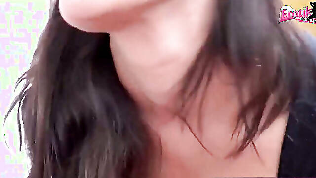 Exclusive Compilation of a Brunette Teens Expert Swallowing Skills