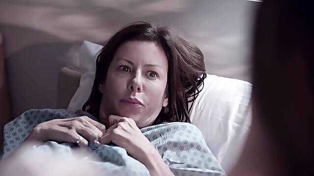 Big tits mature MILF patient has threesome with her younger self