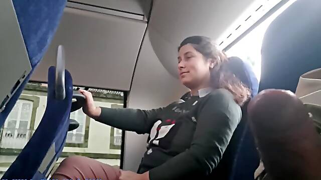 Voyeur Seduces Milf To Suck&Jerk His Dick In Bus