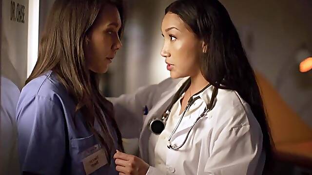 Lesbian Doctor And Nurse Has Intense Sex On Job Secretly - Vicki Chase