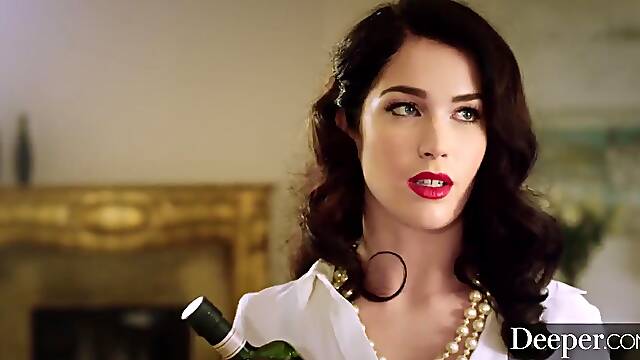 Deeper. Evelyn’s Intense 3Some with Jealous Partner