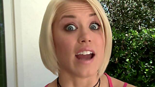 Blonde Ash Hollywood enjoys while riding a dick in cowgirl