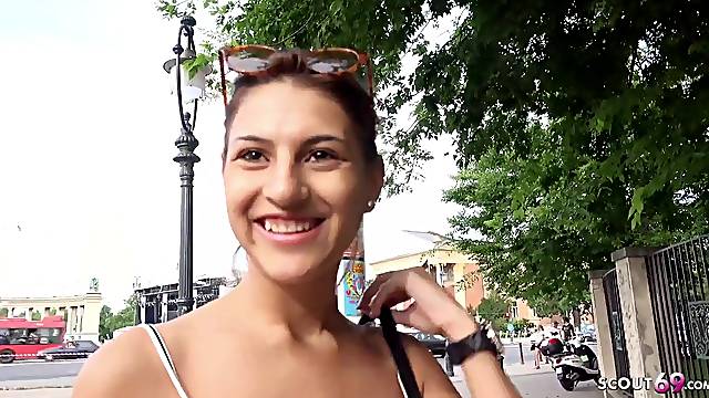 Spanish leggy babe incredible porn casting