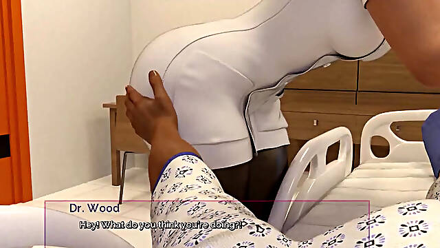 Shut up and dance: a naughty doctor is giving a handjob to patient ep 4