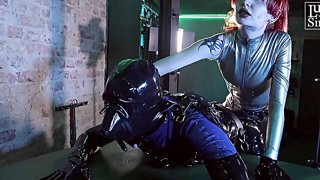 Strap-on Training the Rubber Toy