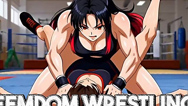 Femdom Female Wrestling - Rika Shows Total Superiority On The Mat