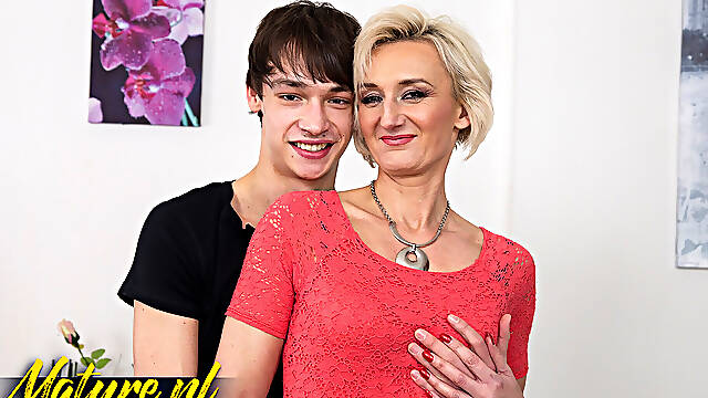 Sexy Blonde Cougar Marnie Is Begging for Her Stepsons Hard Cock