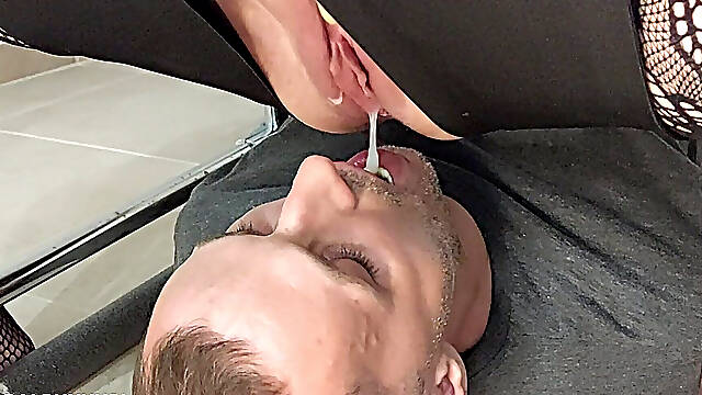 Cuckold Cleanup Creampie and Swallowing Piss